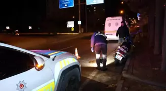 Nevşehir'de devrilen motosikletin sürücüsü yaralandı