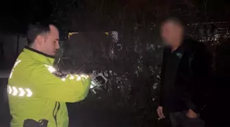 Bursa'da trafik polisinin tuvaleti gelen alkollü sürücüyle imtihanı