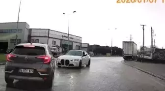 Cadde ortasında drift kamerada