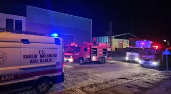Çorum'da fabrikada çıkan yangın büyümeden söndürüldü