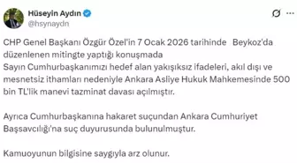 Cumhurbaşkanı Erdoğan'dan Özgür Özel'e 500 bin liralık tazminat davası