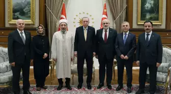 Cumhurbaşkanı Erdoğan, Diyanet İşleri Başkanı Arpaguş'u kabul etti
