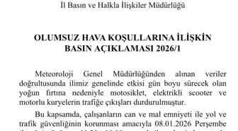 Denizli'de fırtına nedeniyle motorla trafiğe çıkışlar durduruldu