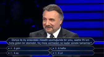 Dünya ile Ay arasındaki mesafe uzunluğunda bir yolu, saatte 95 km hızla giden bir otomobil, hiç mola vermeden ne kadar sürede tamamlar?