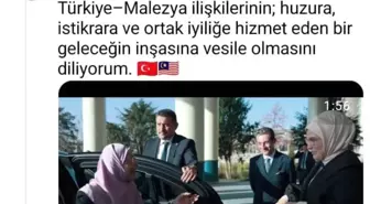 Emine Erdoğan, Malezya Başbakanı'nın eşi Wan Azizah İsmail ile programlarına ilişkin video paylaştı
