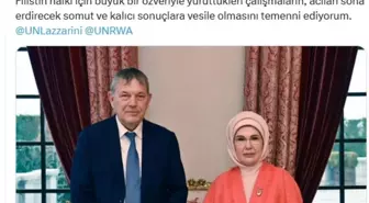 Emine Erdoğan, UNRWA Genel Komiseri Philippe Lazzarini ile Görüştü