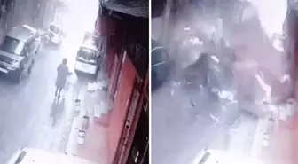 Fırtına dehşeti yaşattı! Ölümden saniyelerle kurtuldular