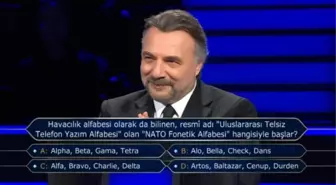 Havacılık alfabesi olarak da bilinen, resmî adı 'Uluslararası Telsiz Telefon Yazım Alfabesi' olan 'NATO Fonetik Alfabesi' hangisiyle başlar?