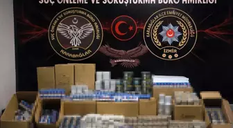 İzmir'de kaçak sigara operasyonu: 500 bin adet makaron ele geçirildi