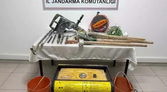 Jandarmadan Tokat'ta kaçak kazı baskını