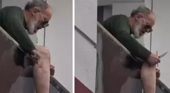 Şaka gibi olay! Fener'in transferine kızıp bıçakla balkona fırladı