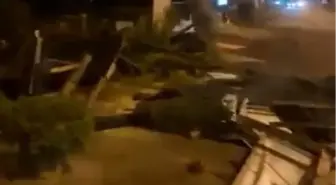 Samsun'da fırtınada çatılar uçtu; motokuryelere kısıtlama getirildi