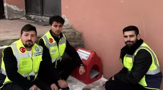 Suşehri Belediyesi yabani hayvanlar için doğaya yem bıraktı