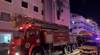 Alanya'da personel lojmanında çıkan yangında 3 kişi dumandan etkilendi