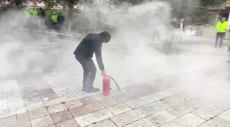 Bilecik Polis Evi'nde afet ve yangın farkındalık eğitimi
