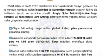 Bingöl'de hırsızlık yapan şüpheli tutuklandı
