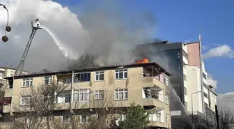 Çatı onarımı sırasında yangın çıktı