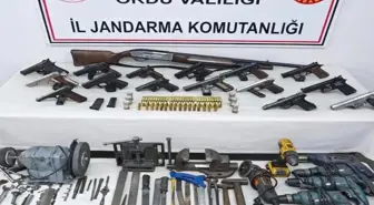 Ordu'da yasa dışı silah imalatı ve ticareti yapan şüpheli tutuklandı