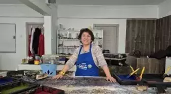 Geleneksel el yazması baskısını öğrenmek için Ankara'dan Tokat'taki kursa geldi