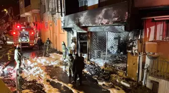 Sarıyer'de motosiklet tamirhanesi alev alev yandı: 1 yaralı