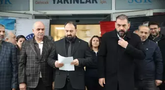 Siirt'te, Yalova'da silahlı saldırı sonucu hayatını kaybeden avukat için basın açıklaması