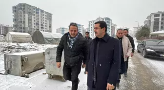 Battalgazi'de karla mücadele çalışmaları sürüyor