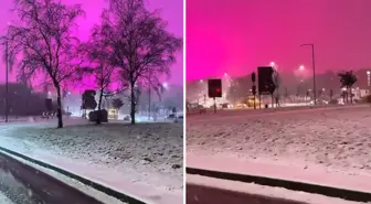 Birmingham'da oluşan büyülü atmosferi görenler hayran kaldı