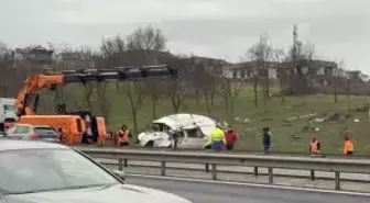 Büyükçekmece TEM Otoyolu'nda kaza: 5 yaralı