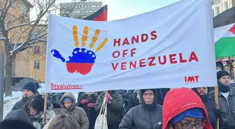 İsveç'te ABD'nin Venezuela'ya askeri müdahalesi ve İsrail'in Gazze'ye saldırıları protesto edildi
