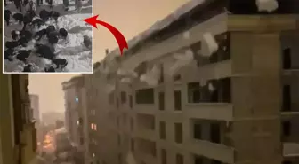 Kentte 'çatı çığı' kabusu! Öğrenciler kar altında kaldı, elektrikler kesildi