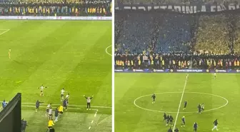 Maç biter bitmez sahaya daldılar! Fenerbahçeli futbolcuların Süper Kupa sevinci