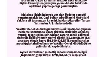 Mazbut vakıf mülküyle ilgili iddialara VGM'den yalanlama