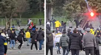 Süper Kupa finali öncesi taraftarlar birbirine girdi