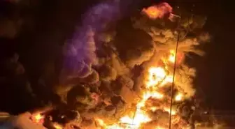 TAG Otoyolu'nda bebek bezi yüklü tır alev alev yandı