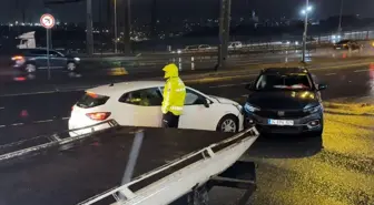 Beylikdüzü E-5'te iki araç çarpıştı: 1 yaralı