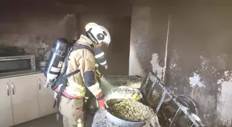 Defne ilçesinde evde çıkan yangın söndürüldü