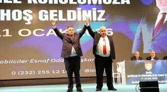 İzmir Şoförler ve Otomobilciler Esnaf Odası'nda Erkan Özkan güven tazeledi