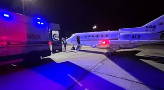 Kalp yetmezliği hastası 5 aylık bebek, ambulans uçakla sevk edildi