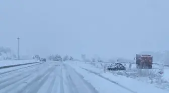 Kütahya'da kar yağışı