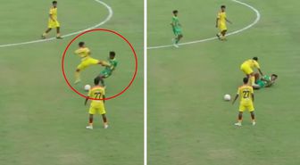 Rakibine yaptığı faul pahalıya patladı: Ömür boyu futboldan men