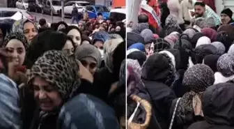 Sultangazi'de mağaza açılışında izdiham yaşandı