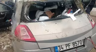 Takla atan otomobilin sürücüsü yaralandı