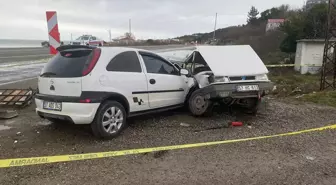 Türkeli'de iki otomobilin çarpıştığı kazada 1 kişi yaralandı