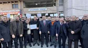 AK Parti'li Başdaş ve esnaftan Çankaya'daki otoparkın kapatılmasına tepki