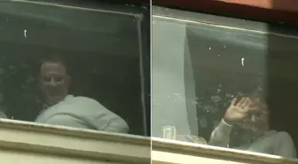 Ameliyat masasına yatacak olan Murat Çalık hastane camından el salladı