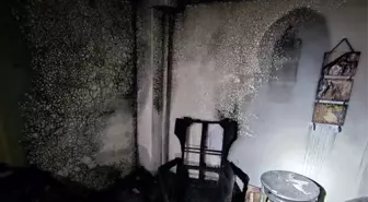 Bandırma'da ev yangını: 6 kişi tahliye edildi