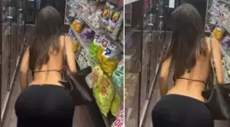 Belediye başkanına markette dans ederek destek verdi