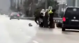 Bursa'da tartıştığı kuryeyi dövdü: O anlar kameraya yansıdı