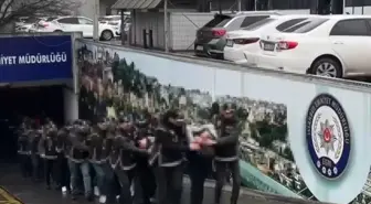'Casperlar' suç örgütüne operasyonda gözaltına alınanlar adliyeye sevk edildi