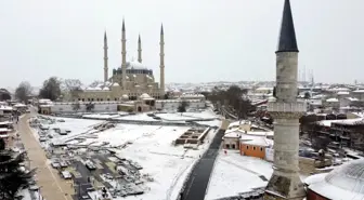 Edirne beyaza büründü